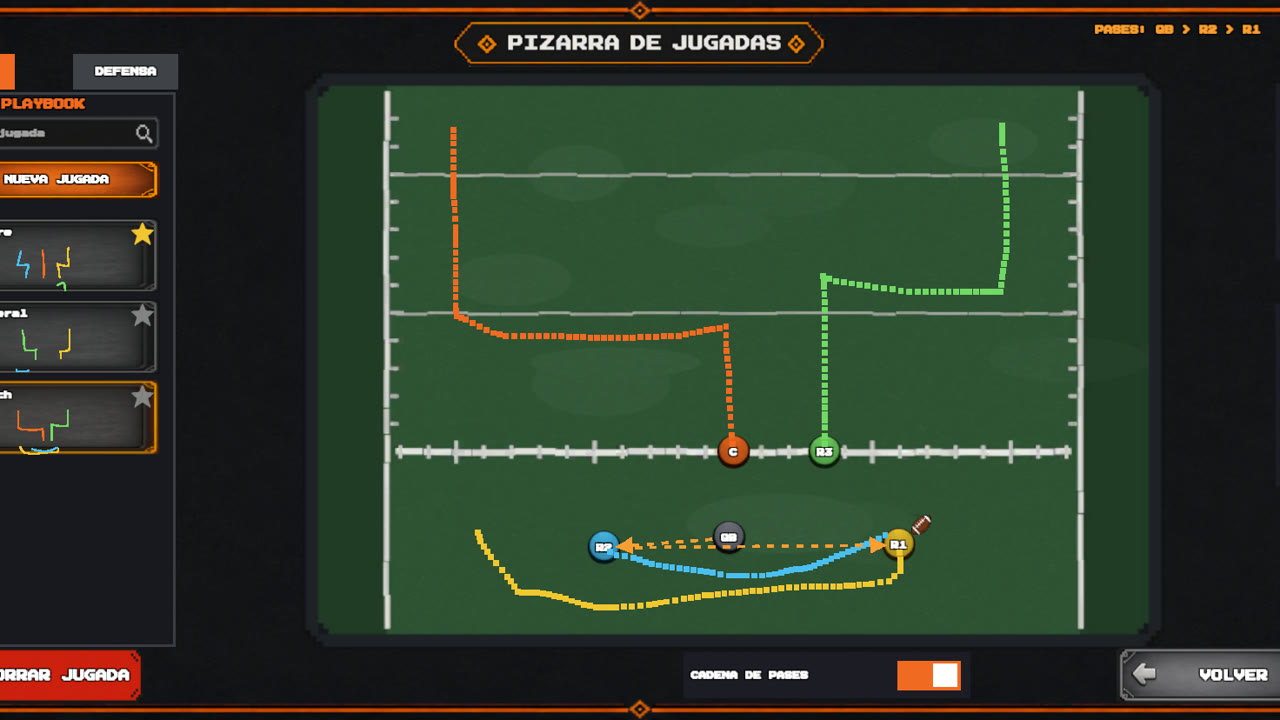 El creador de jugadas: la pizarra con rutas dibujadas a mano